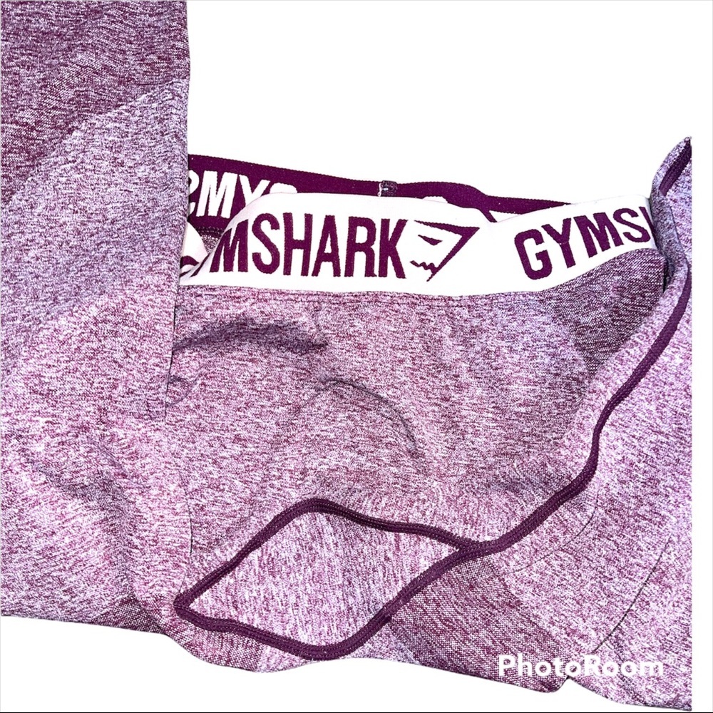 Gymshark Womens Flex Cropped Legging Pants Ruby Blush Size Small Seamless Active - Picture 6 of 6